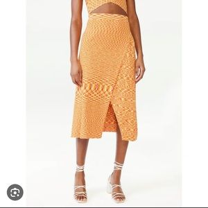 Scoop Clothing Orange knit skirt S